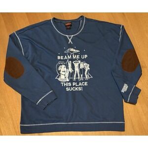Stranger Things Box Lunch Exclusive Sweatshirt XXXL Beam Me Up This Place Sucks